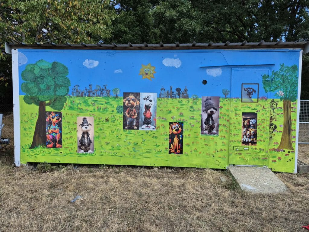 La nouvelle fresque colorée du club, peinte en 2026